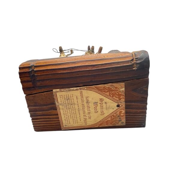 Bookends Pirate Ship Spanish Wood Handcrafted In Spain Galleons Madera De Aliso - Picture 8 of 12